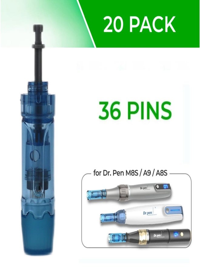 ModiX Dr. Pen Ultima A8S / M8S / A9 Replacement Cartridges - 20 Pack - 36 Pins (0.25mm) Bayonet Slot - Authentic Dr Pen Disposable Replacement Parts - Image 2