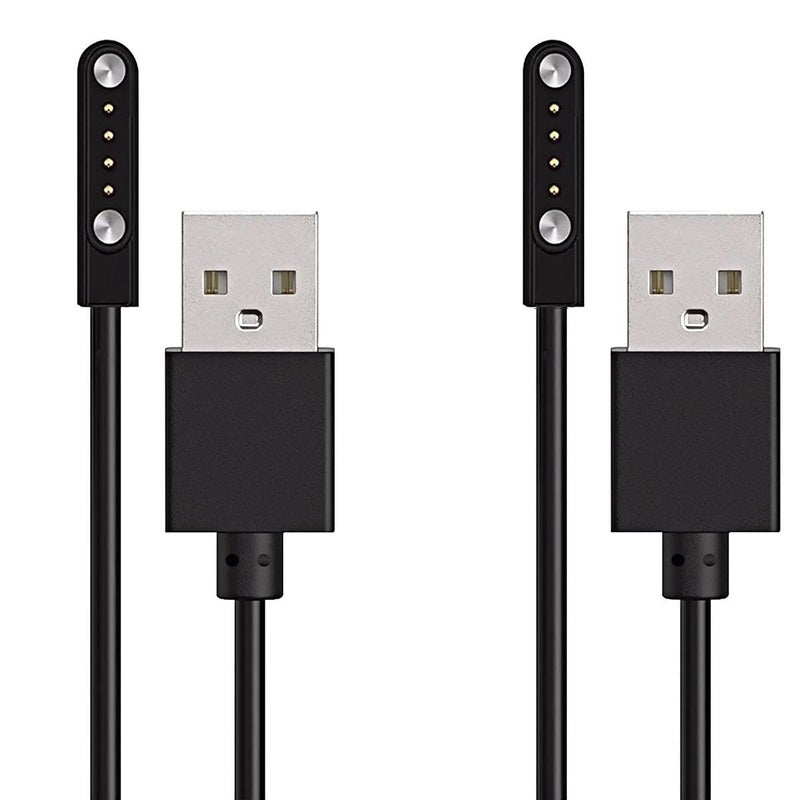 XIMAND Magnetic Charging Cable 4-Pin 7.62mm X2 Bone Conduction Open-Ear Wireless Headphones,Replacement USB Charger Cord Wireless Bluetooth Headphones Cable 2 Pack (4 Pin) - Image 1