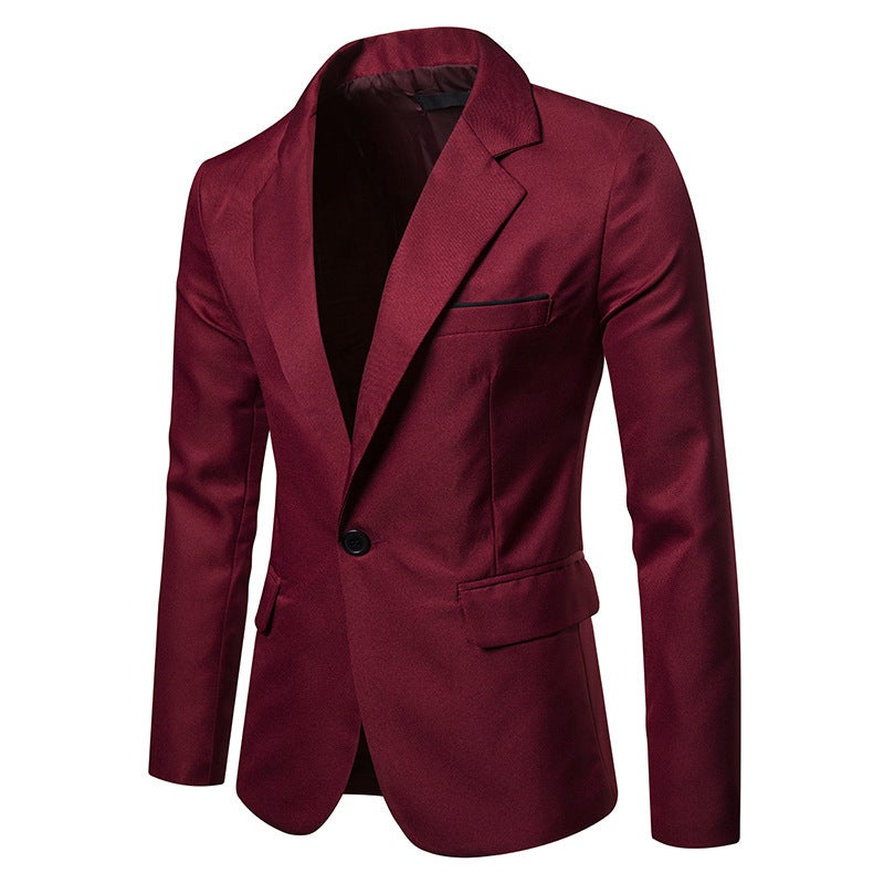 Foreign Trade Mens 2024 Spring and Autumn New Jacket for Work Casual Suit Jacket Mens Large Size British Style Suit Mens Black  - Image 2