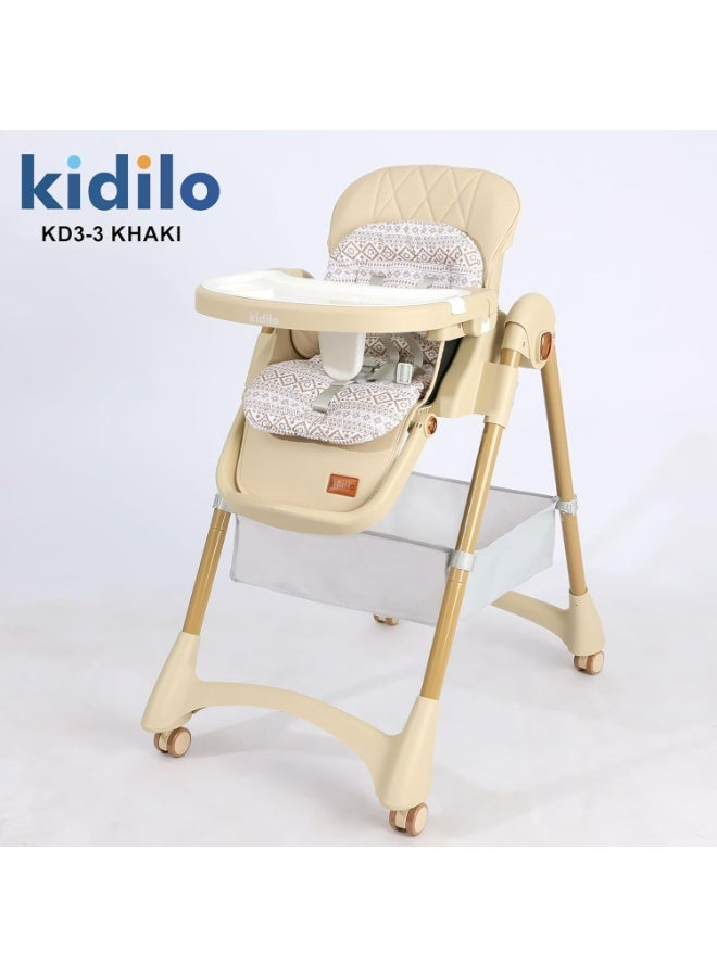 Kidilo Comfortable & Safe Baby High Chair with Multi-Functional Design - Image 2