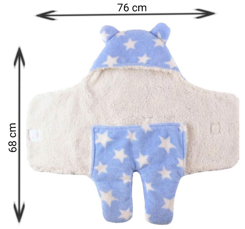 BRANDONN New Born Baby Blanket Swaddle Wrapper Blanket for Babies Cum Baby Sleeping Bag - Image 4
