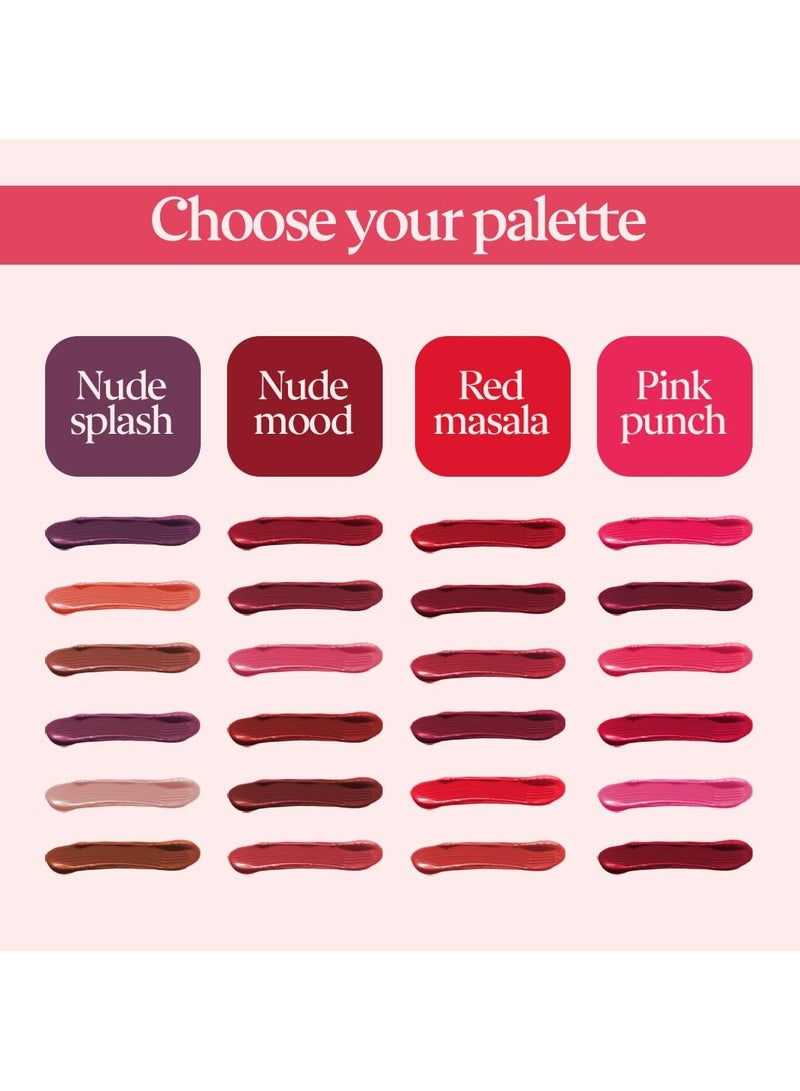 Dazller Lip Colour 3.6g Pink Punch Pack of 6 Lightweight Untra intense Matte Smudge proof - Image 4