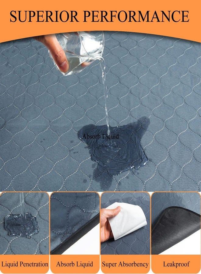 Bunlitent Washable Pee Pads for Dogs 41" x 41", 5 Pack, Reusable Puppy Pads, Dog Training Pads with Quick Dry, Large Anti-Slip Whelping Pad for Pet, Playpen, Incontinence, Housebreaking - Image 3