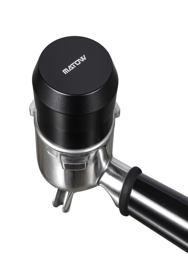 MATOW 53.3mm Palm Tamper, Espresso 30lbs Clibrated Spring Loaded Puck Tamper with Stainless Steel Ripple Base, Barista Coffee Hand Leveler Tamper Compatible with Breville 54mm Series Portafilter - Image 4