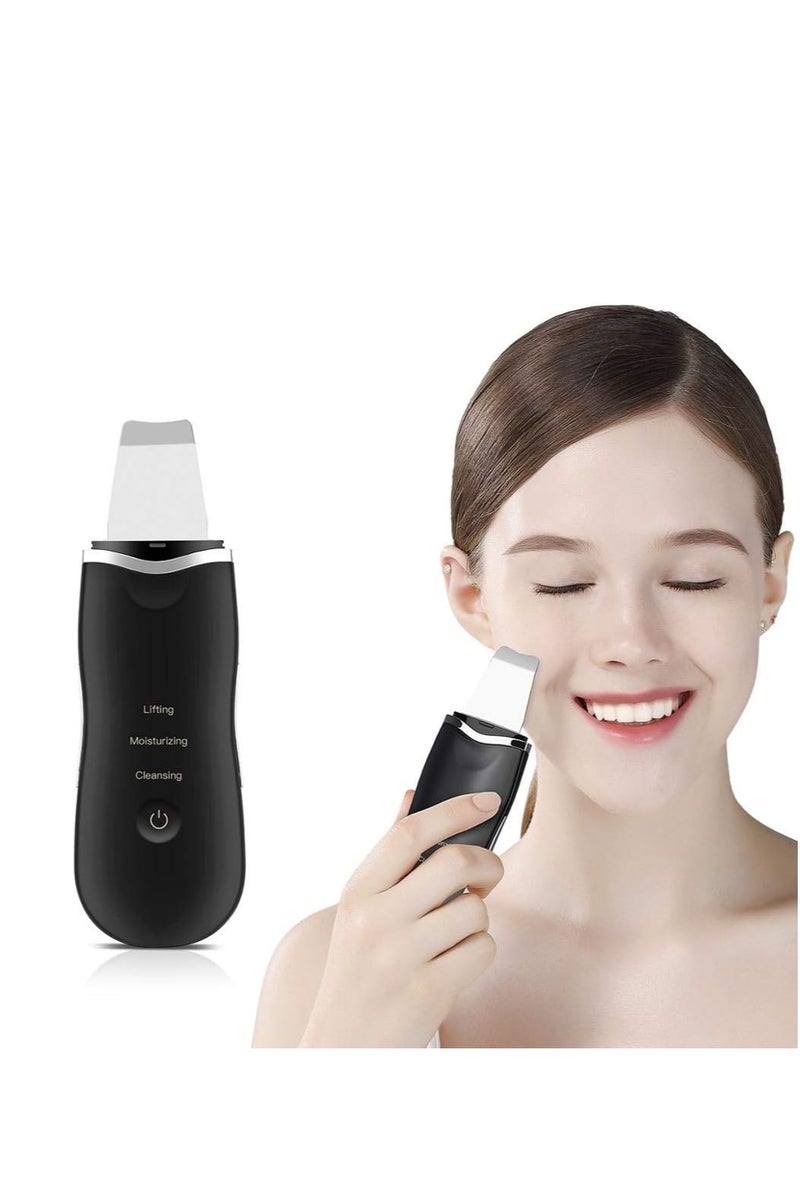 منجل الوجه لتنظيف الأيونات العميقة ومضغف التفحيم ومحاسبة التنظيف الشحنABLE ماساجر الجمال، جهاز إزالة البثور وإزالة حب الشمس وتقشير الرقي ومراقبة البشرة اللون الأبيض. - Image 2