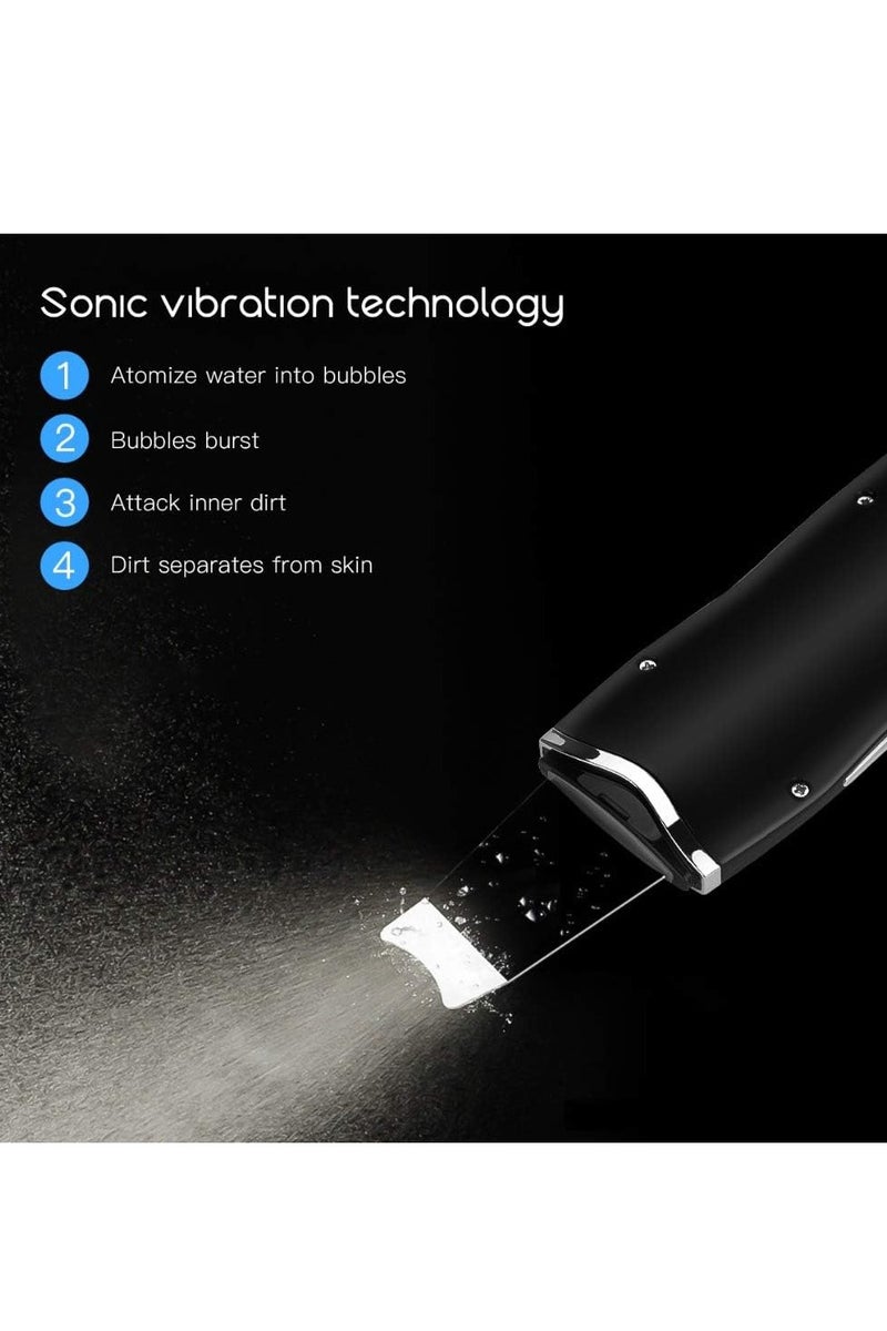 منجل الوجه لتنظيف الأيونات العميقة ومضغف التفحيم ومحاسبة التنظيف الشحنABLE ماساجر الجمال، جهاز إزالة البثور وإزالة حب الشمس وتقشير الرقي ومراقبة البشرة اللون الأبيض. - Image 5