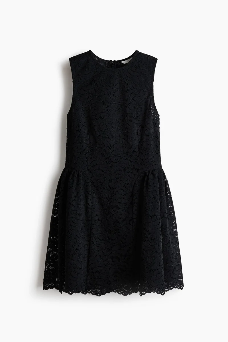 H&M Flared-skirt lace dress
