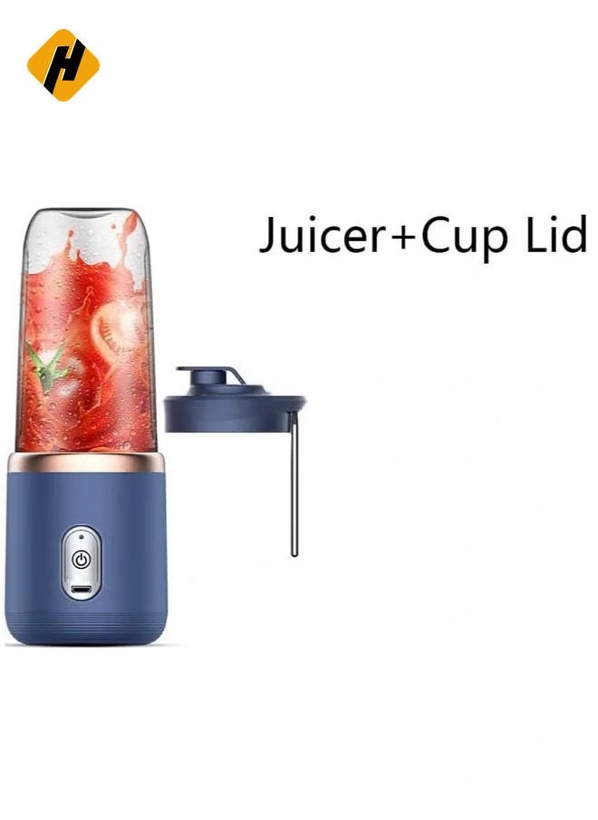 HuHa 6 Blades Portable Juicer Cup Juicer Fruit Juice Cup Automatic Small Electric Juicer Smoothie Blender Ice CrushCup Food Processor  - Image 2