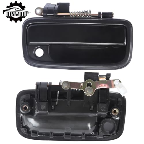 BINWUHI BINWUHU 2PCS Exterior Door Handle Front Left Driver and Right Passenger Side Compatible with The Following Models 19952004 Toyota Tacoma Replace 6922035020 6921035020 wKey Hole - Image 3