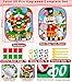 AMENON 2 In 1 Christmas Party Games for Kids Adults 20 Pcs Double Sided Foldable Board with Bean Bags Sticky Balls Toss and Dart Game Christmas Theme Gift for Family Xmas Party Favor Carnival Indoor Outdoor - Image 4
