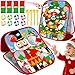 AMENON 2 In 1 Christmas Party Games for Kids Adults 20 Pcs Double Sided Foldable Board with Bean Bags Sticky Balls Toss and Dart Game Christmas Theme Gift for Family Xmas Party Favor Carnival Indoor Outdoor - Image 2