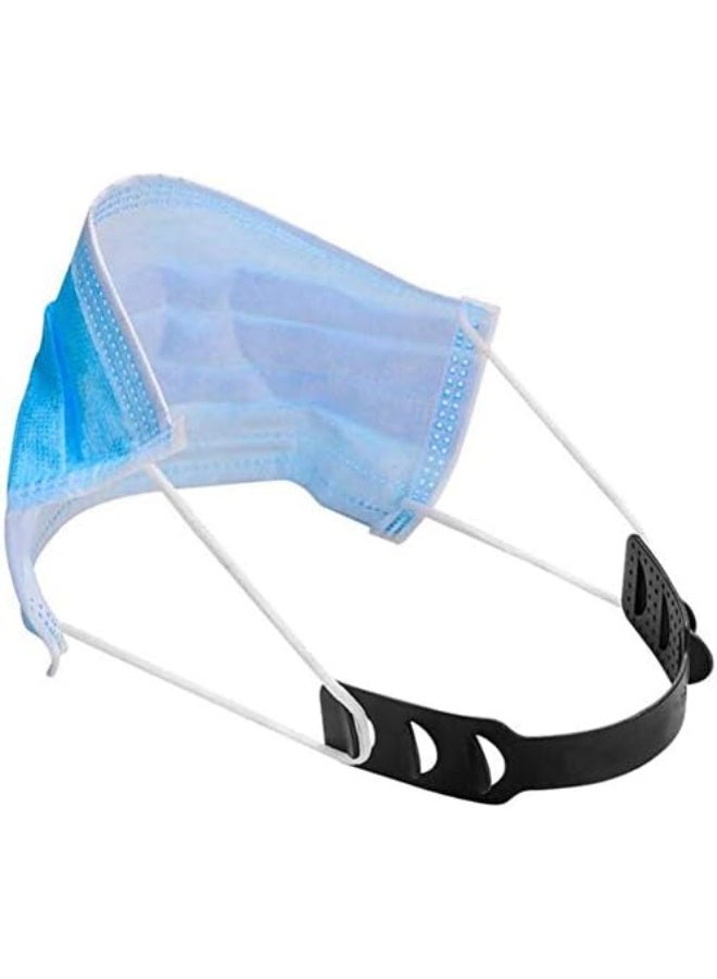 Black Adjustable Mask Strap Extender Ear Saver, 6 Pcs for Men, Women, Kids - Image 5