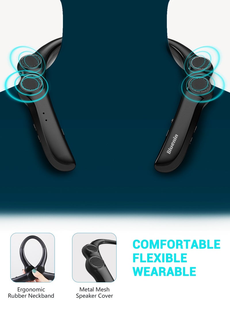 Neck-Hanging Portable Wireless Bluetooth Speaker Audio, Portable Mini Sweat-Proof Smart Speaker Wearable Stereo Heavy Bass Speaker - Image 5