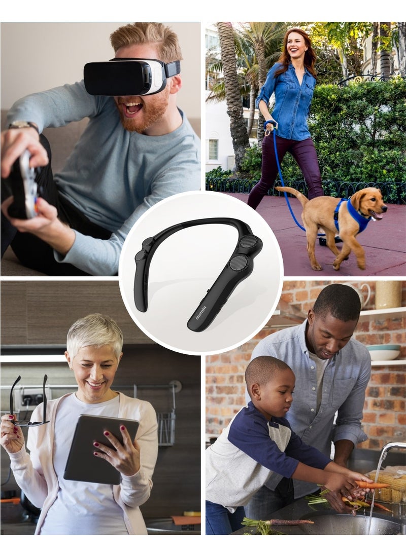 Neck-Hanging Portable Wireless Bluetooth Speaker Audio, Portable Mini Sweat-Proof Smart Speaker Wearable Stereo Heavy Bass Speaker - Image 2