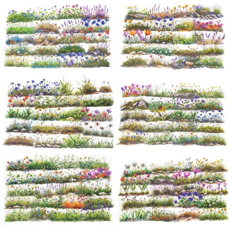 OKUPAN Scrapbook Flower Stickers(120Pcs) - journaling Stickers for Scrapbooking Adult Junk Journal Supplies Card Making Home Deco DIY Crafts Water Bottle - Image 1