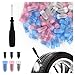 YGDMD 100PCS Tire Screw Plug Repair KitSelfService Tire Repair Kit Includes 3 Sizes of Screw in Tires Plugs Screwdriver for Quick RepairsProfessional Tires Repairs Rubber Nail - Image 2