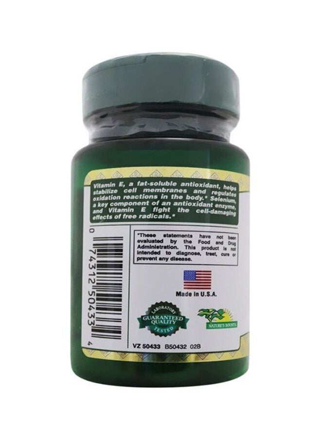 NATURE'S BOUNTY Vitamin E-400 Iu With Selenium 50Mcg - 30 Softgels  - Image 3