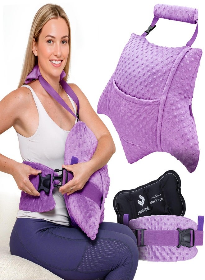 Zomaple Recovery Hysterectomy Pillow with Strap, Gel Pack & Lumbar Support - Post Abdominal Surgery Must Haves - Ideal for C-Section, Laparoscopic & Hernia Healing Comfort - Image 1