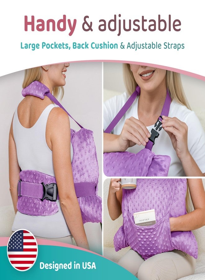 Zomaple Recovery Hysterectomy Pillow with Strap, Gel Pack & Lumbar Support - Post Abdominal Surgery Must Haves - Ideal for C-Section, Laparoscopic & Hernia Healing Comfort - Image 5
