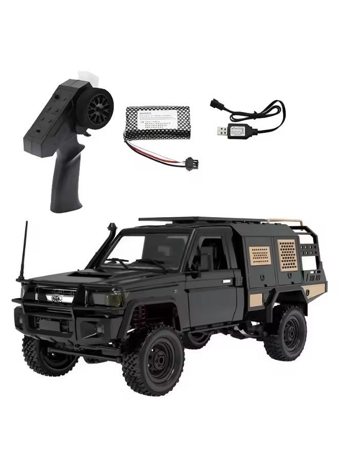 wheels 1/12 RC CAR Rock Crawler, Toyota MN-82S RC Pickup Truck, 2.4GHz RC Rock Crawler 4x4 Remote Control Off Road Car RTF with Upgraded Chassis Toy Gifts for Adults - Image 1