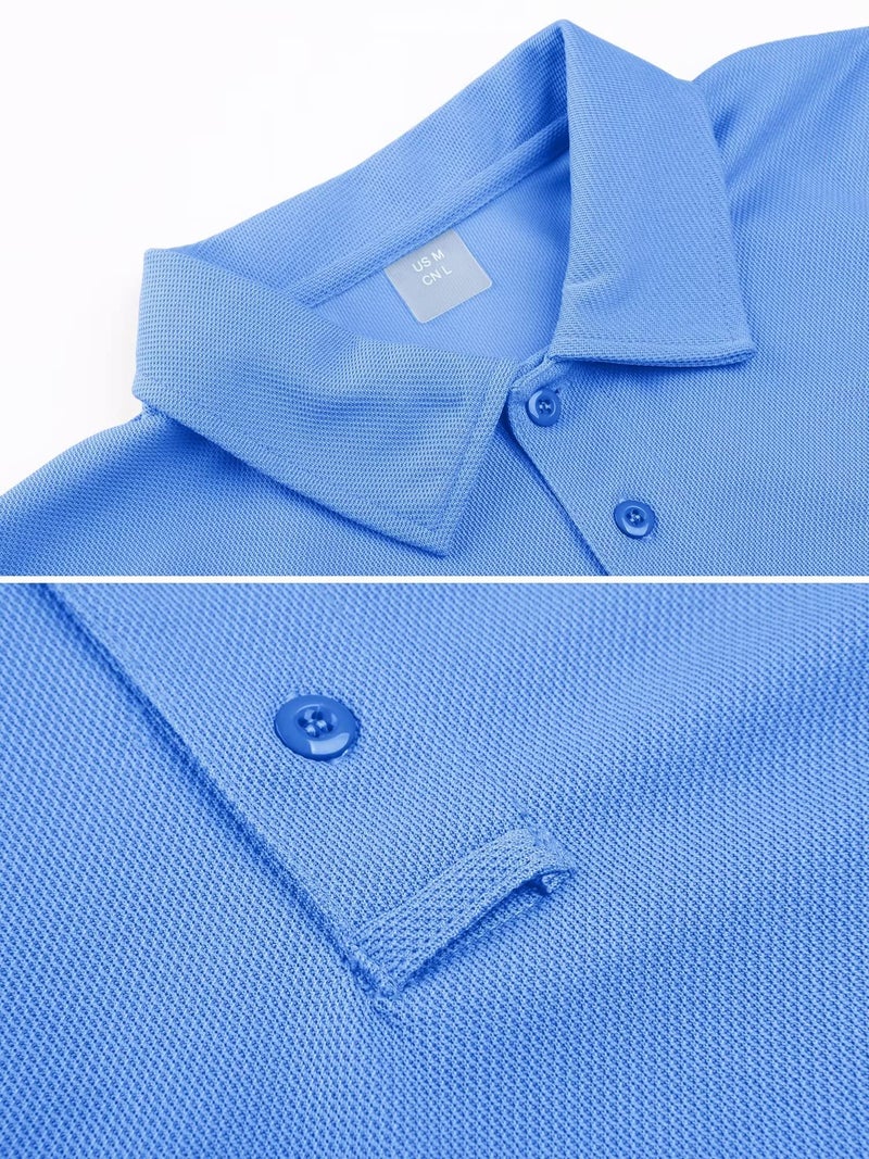 MAGCOMSEN Mens Short Sleeve Golf T Shirts for Men Quick Dry Summer Shirts Golf Polo Shirts for Men Golf Polo Shirts Casual Shirts Work Shirts - Image 2