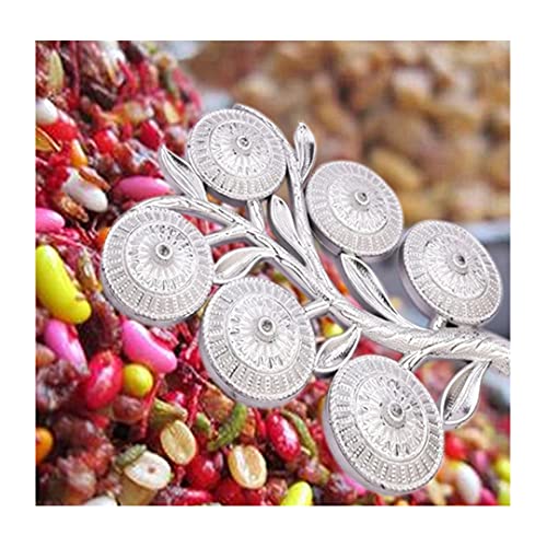 Sulfar Multipurpose Decorative 6 Storage Tree Shape Mukhwas Dani/Serving Tray - Image 2