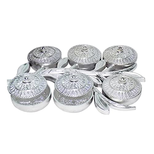 Sulfar Multipurpose Decorative 6 Storage Tree Shape Mukhwas Dani/Serving Tray - Image 4