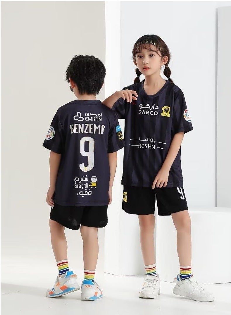 xozgdovg Saudi Jeddah United Away Club No. 9 football jersey for children - Image 1