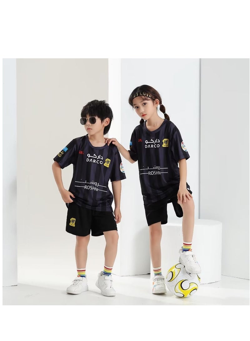 xozgdovg Saudi Jeddah United Away Club No. 9 football jersey for children - Image 2