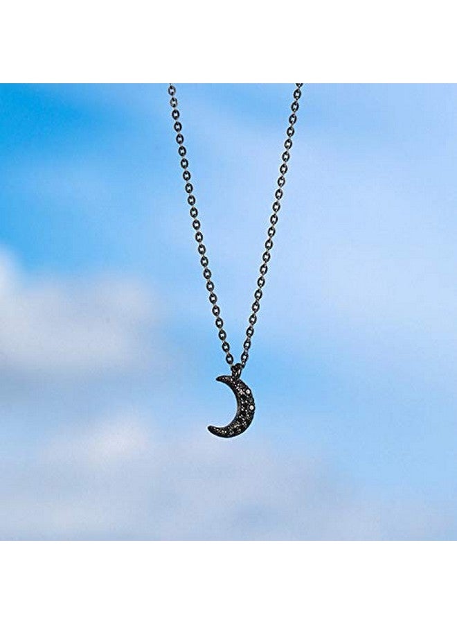 Kercisbeauty Black Moon Necklace Horn Crescent Choker Necklaces Simple Haf Moon Pendant Jewelry For Women And Girls Party Jewelry - Image 2