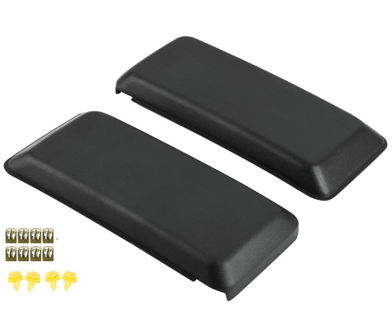 OKPARZ Replacement for Front Left Driver & Right Passenger Side Bumper Guard Pad Cap Inserts End Cover 2018-2020 Ford F150 F-150 JL3Z17E810AB - Image 2
