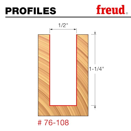 Freud 76-108: 1/2" (dia.) Down Spiral Bit with 1/2" shank, 3" overall length - Image 2