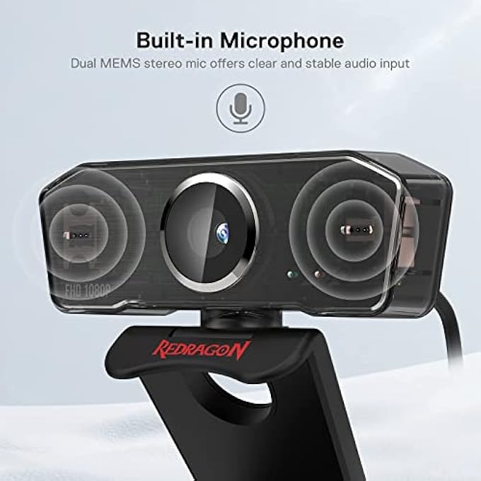 REDRAGON GW800 HITMAN 1080P USB STREAMING WEBCAM - Image 2
