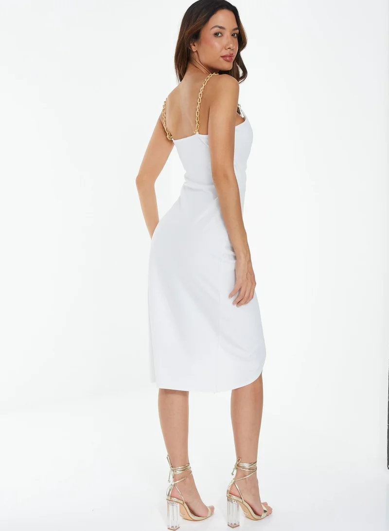 QUIZ Strappy Wrap Dress