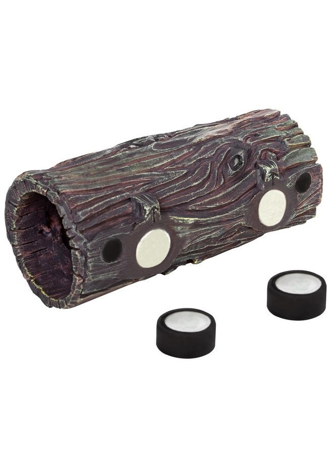 REPTIZOO REPTIZOO Magnetic Reptile Hide Cave Resin Hollow Tree Trunk Hideout, Gecko Hide with Strong Magnetic Reptile Climbing Toy Reptile Tank Accessories for Crested Gecko,Lizard, Terrarium Decor - Image 1