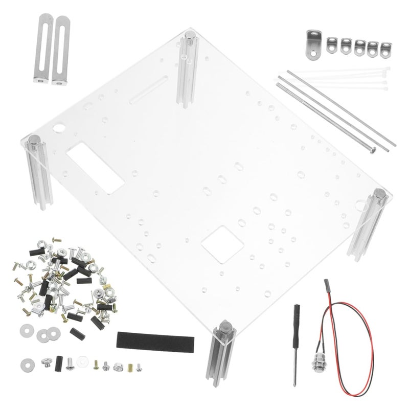 حالة كمبيوتر الإطار المفتوح للوحة أم MATX DIY الهيكل العاري مع قاعدة ثابتة - Image 2