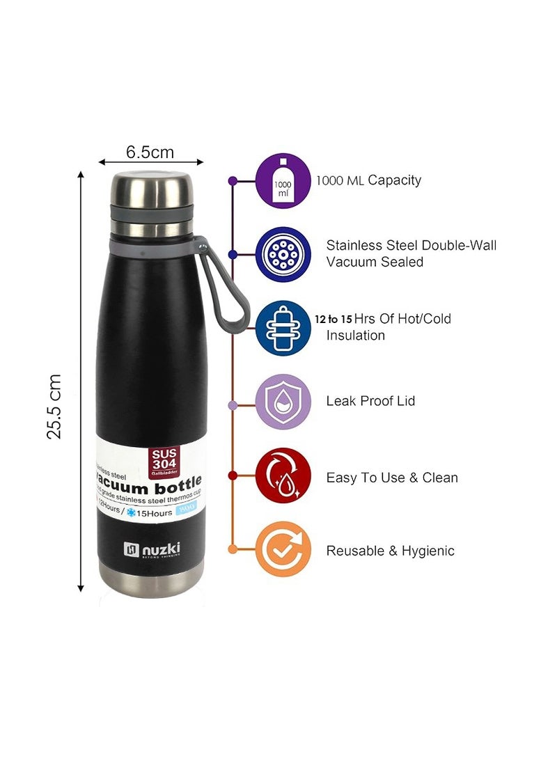 Generic - Stainless Steel Vacuum Insulated Flask -Leak-Proof, BPA-Free Double-Walled Sports Water Bottle for Hot and Cold Drinks - Ideal Travel Water Bottle 800ml - Image 1