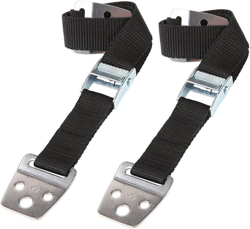 2 قطعة من أحزمة الأثاث السوداء المضادة للانقلاب لحماية خزانة التلفزيون للأولاد والبنات - Image 2