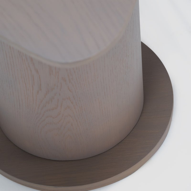AL HUZAIFA FURNITURE Sontuoso Free Form Wooden End Table - Image 3