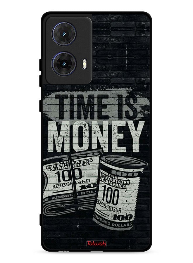 Tolwak Motorola Moto G85 5G Protective Case Cover Time Is Money - Image 1