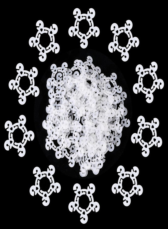 Aivwis 60 Pcs Balloon Clips, Reusable Plastic Decorating Clips for Arch Kit, Column Stand, Party Wedding Birthday Baby Shower Decorations (Style A) - Image 1