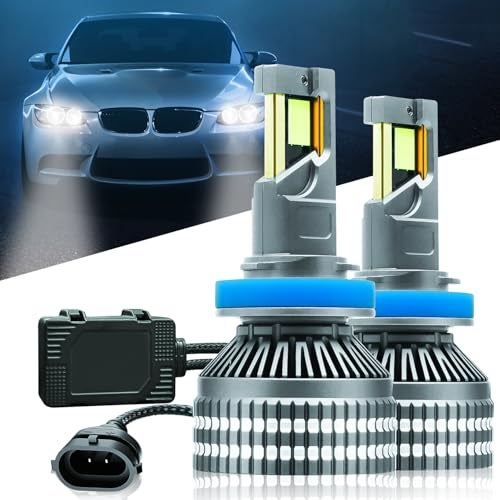 Carzex® Crystal Eye LED Fog Light Bulbs H8/H11/H16, 300W 20000LM 6500K Cool White Super Bright Car Fog Lights for Swift/Dzire/Baleno/Glanza/Brezza/Hyryder/Corolla/Tiago/Nexon RX21 SERIES - Image 3