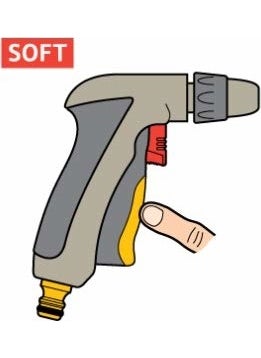 Hozelock 2690H Pointed Tip Adjustable Metal Hose Gun  - Image 3