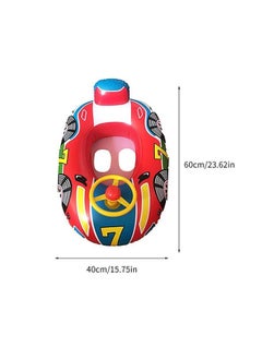 NIBEMINENT Kids Pool Floats Steering Wheel Inflatable Water Float Ring with Handle Baby Swimming for 1-2 Years  - Image 2