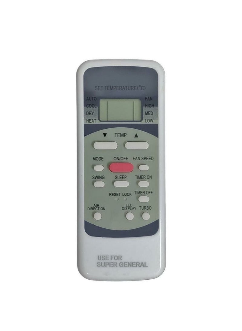 Risen - Super General AC Remote White - Image 1