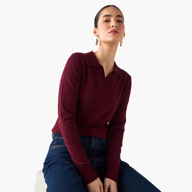 2Xtremz Collared Tricot Sweater