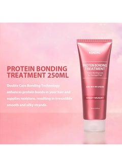 KUNDAL Protein Bonding Damage Care [Shampoo 16.9Fl Oz + Conditioner 8.45Fl Oz]_Violet Muguet  - Image 3