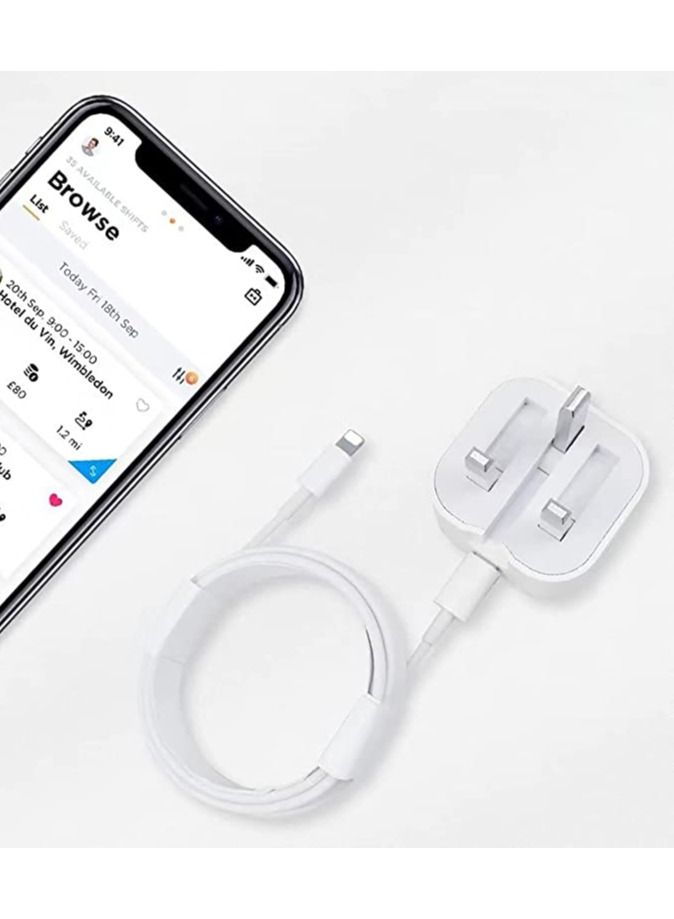 PanaX 20W USB-C 3-Pin Power Adapter White - Image 3