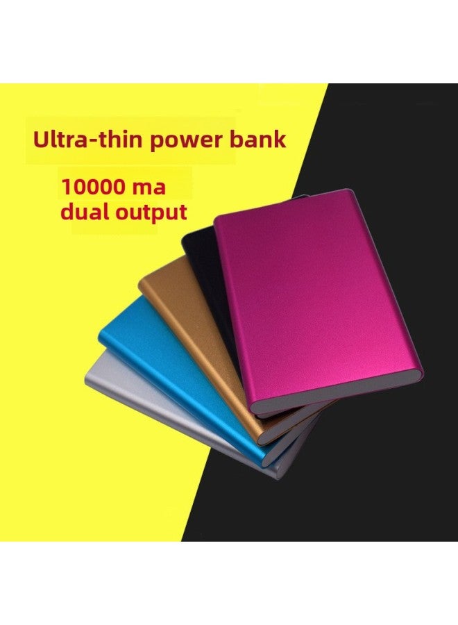Loquat Light And Thin Mobile Power Supply 10000 MA Shared Power Bank Mini Metal Power Bank Printing LOGO-Power Capacity:10000 Ma (micro)  - Image 2