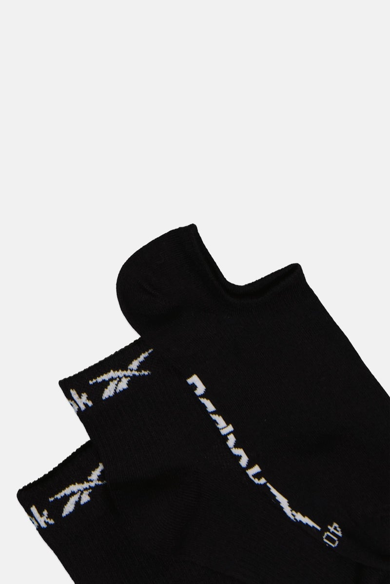 Reebok Men 3 Pairs Crew Ankle And invisible Socks Set, Black - Image 2